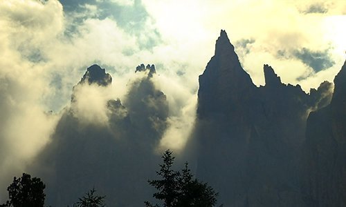 360° panorama in cima delle Dolomiti