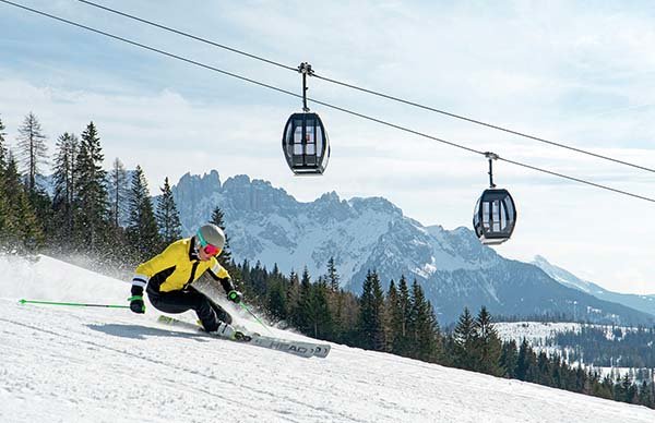 Vacanze sugli sci nell'area sciistica Carezza o sull'Alpe di Siusi