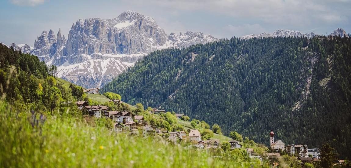 Il paesino alpino Tires al Catinaccio 